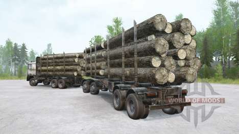 Volvo F12 Timber Truck para Spintires MudRunner
