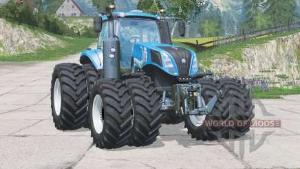 New Holland T8.435〡tire tracks em todas as rodas para Farming Simulator 2015