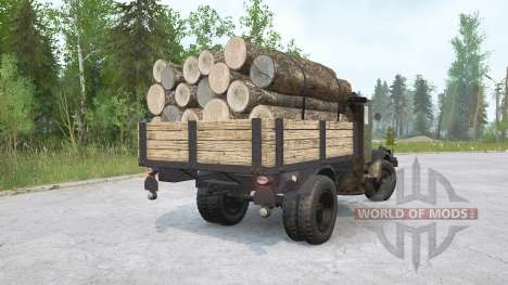 Opel Blitz〡com cabine de madeira para Spintires MudRunner
