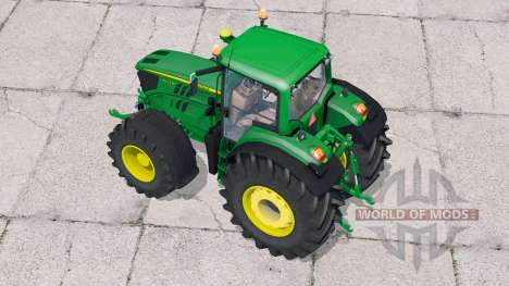 John Deere 6170M〡tem pesos de rodas para Farming Simulator 2015
