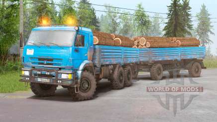 KAMAZ-43118〡aprodo tem sua própria carga para Spin Tires