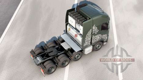 Volvo FH16 8x4 Tractor Globetrotter XL Cab 2014 para Euro Truck Simulator 2