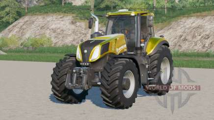 New Holland T8 série〡4 faróis rotativos para Farming Simulator 2017