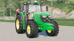 John Deere série 6M〡 adicionou RDA à Michelin, pneus Mitas para Farming Simulator 2017