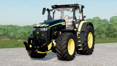 John Deere 8R série〡black & yellow versão para Farming Simulator 2017