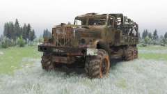 KrAZ-255B Rusty para Spin Tires