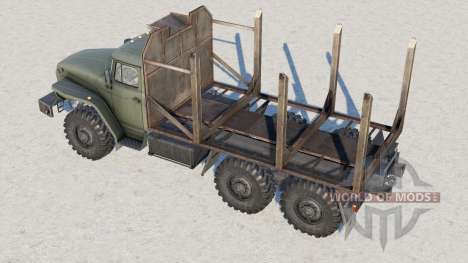 Caminhão de madeira curto Ural-4320 para Farming Simulator 2017