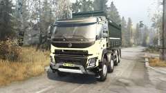 Volvo FMX 500 Cabine 8x8 Day com carroceria tipper 2013 para MudRunner