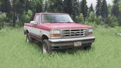 Ford F-150 Cabine Regular XLT Styleside Pickup 1992 para Spin Tires