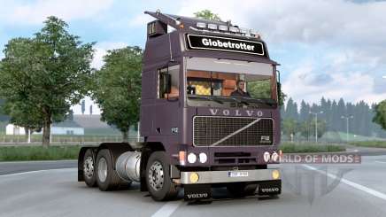 Volvo F12 Intercooler 6x2 Tractor Truck Globetrotter Cab para Euro Truck Simulator 2
