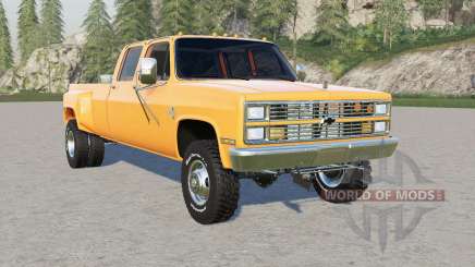 Chevrolet K30 Silverado Crew Cab Duplamente 1986 para Farming Simulator 2017