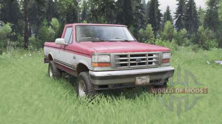 Ford F-150 Cabine Regular XLT Styleside Pickup 1992 para Spin Tires