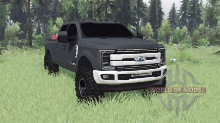 Ford F-350 Super Duty Crew Cab 2017 para Spin Tires