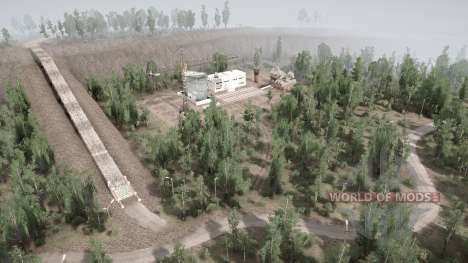 Leshukonia: Base de armazenamento florestal para Spintires MudRunner