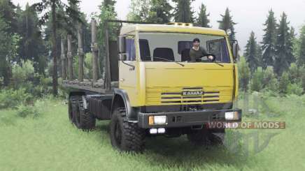 KamAZ-65111 6x6 para Spin Tires