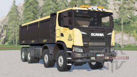 Scania G 370 XT 8x8 Caminhão basculante 2018 para Farming Simulator 2017