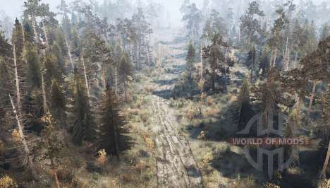Forest Game 2: Corte da floresta de outono para Spintires MudRunner