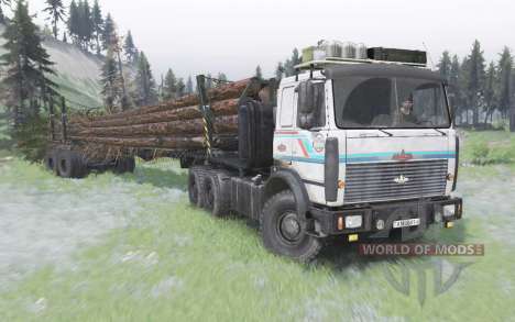 MAZ-6317 caminhão bielorrusso para Spin Tires