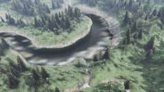 Riachos de montanha para Spin Tires