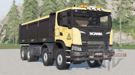 Scania G 370 XT 8x8 Caminhão basculante 2018 para Farming Simulator 2017