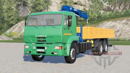 KamAZ-65117 com guindaste-manipulador para Farming Simulator 2017