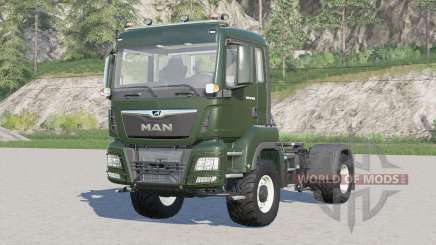 MAN TGS 18.500 4x4 Caminhão trator de cabine média para Farming Simulator 2017