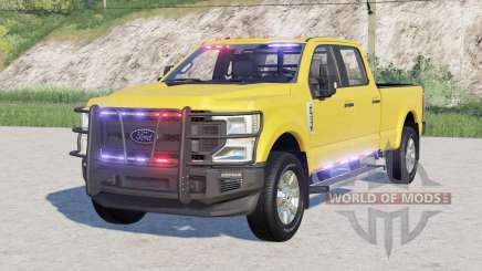 Ford F-250 Super Duty XL Crew Cab Polícia Fantasma 12020 para Farming Simulator 2017