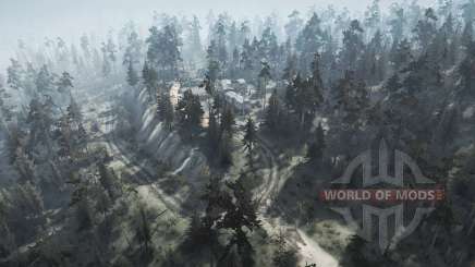 Mapa Woodland para MudRunner