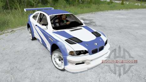 BMW M3 GTR (E46) Most Wanted para Spintires MudRunner