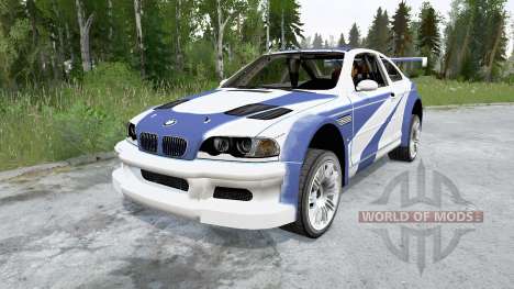 BMW M3 GTR (E46) Most Wanted para Spintires MudRunner