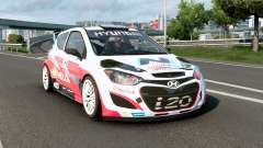 Hyundai i20 WRC Radical Red para Euro Truck Simulator 2