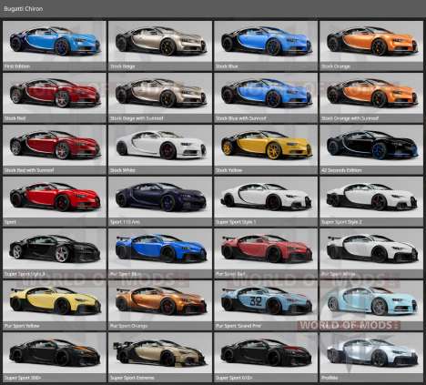 Bugatti Chiron 2016-2022 v1.35 para BeamNG Drive