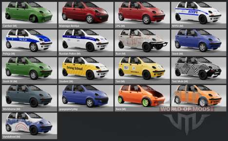 Daewoo Matiz (M100) 1998 para BeamNG Drive