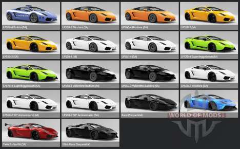Lamborghini Gallardo LP 560 50 Anniversario 2013 para BeamNG Drive