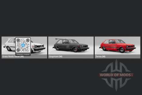 Toyota Starlet 3-door Drag Edition (KP61) 1981 para BeamNG Drive