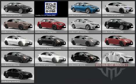 Toyota Corolla XSE Sedan (E210) 2021 para BeamNG Drive