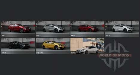 Mercedes-Benz A 45 AMG 4Matic (W176) 2014 para BeamNG Drive