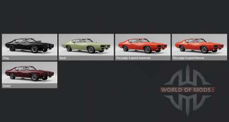 Pontiac GTO The Judge Hardtop Coupe (24237) 1969 para BeamNG Drive