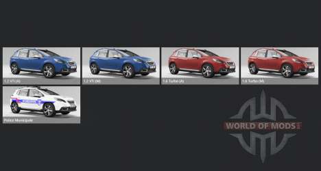 Peugeot 2008 (A94) 2015 para BeamNG Drive