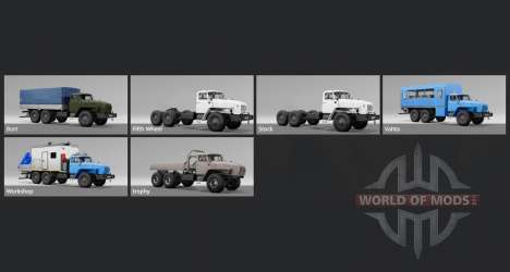 Ural-4320-40 2002 para BeamNG Drive