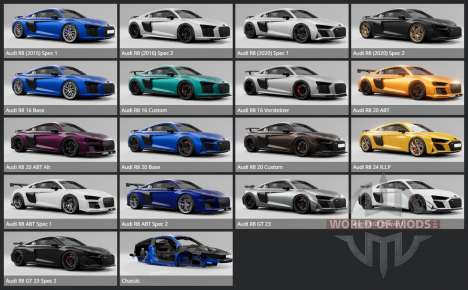 Audi R8 Coupe V10 GT (Type 4S) 2023 para BeamNG Drive