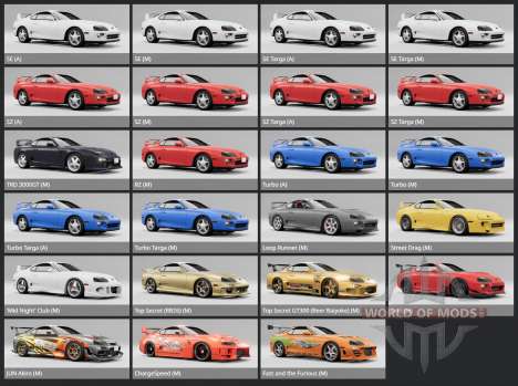 Toyota Supra TRD 3000GT (JZA80) 1994 para BeamNG Drive