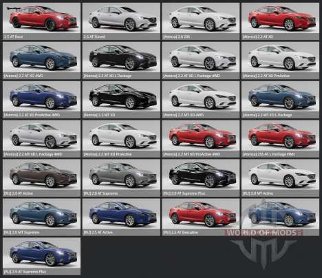 Mazda Atenza Sedan (GJ) 2018 para BeamNG Drive