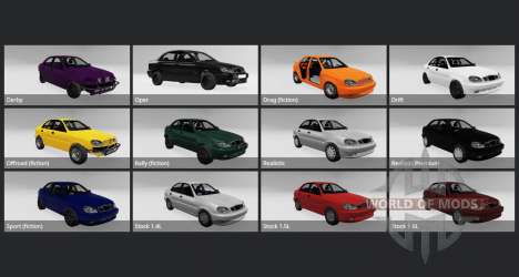 Daewoo Lanos Sedan (T100) 1999 para BeamNG Drive
