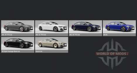 Audi A8 L 60 TFSI quattro (D5) 2022 para BeamNG Drive