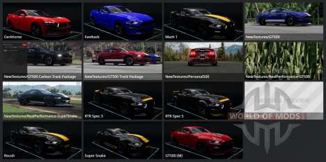 Ford Mustang Shelby GT500 2022 para BeamNG Drive