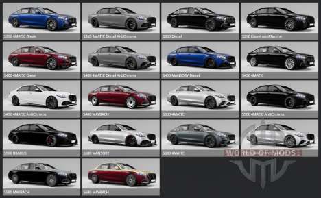 Mercedes-Maybach S 680 4Matic (Z223) 2021 para BeamNG Drive