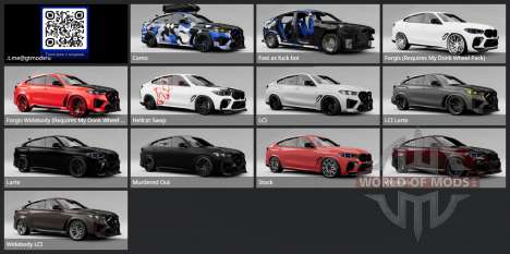 BMW X6 M Competition (F96) 2024 para BeamNG Drive