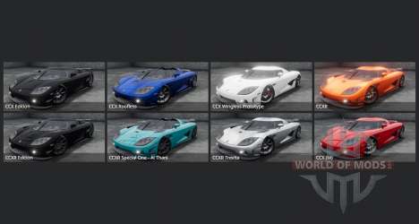 Koenigsegg CCXR Trevita (7071) 2009 para BeamNG Drive